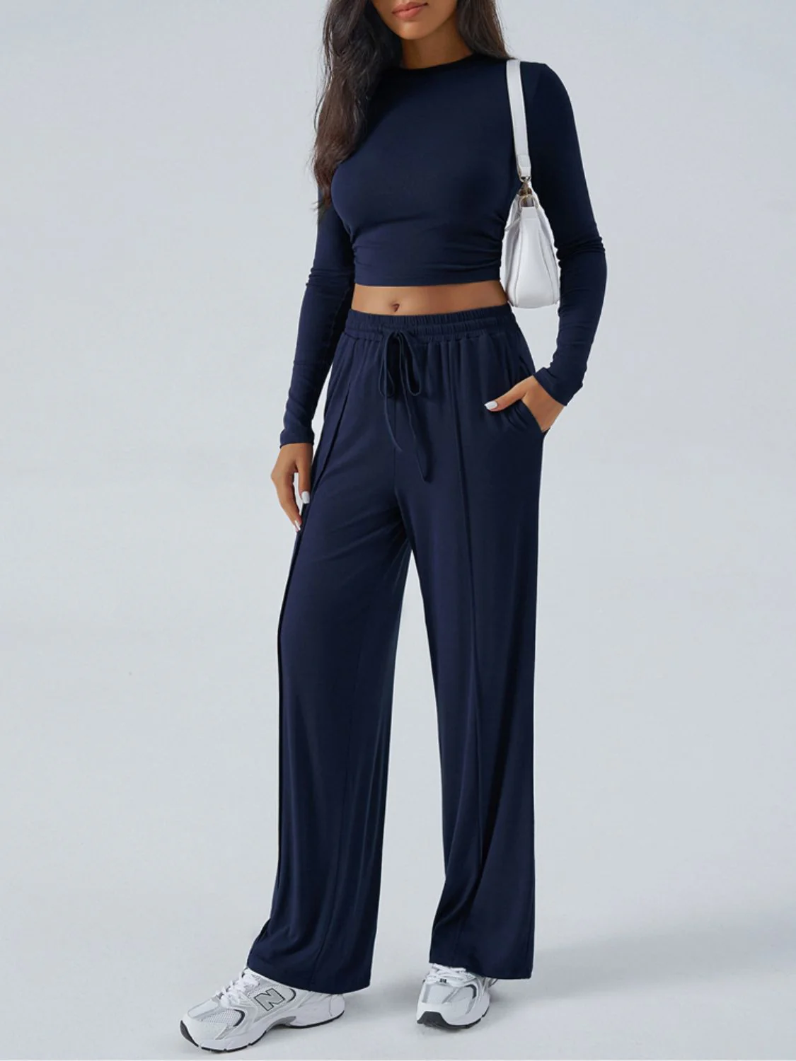 Devine Round Neck Long Sleeve Top and Pants Set - Image 22