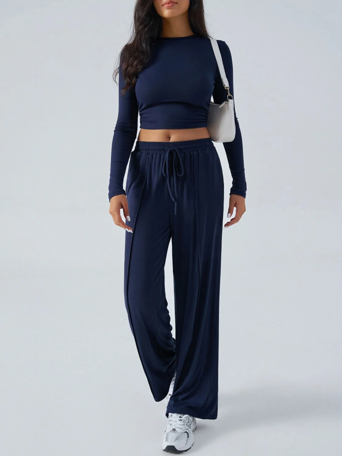Devine Round Neck Long Sleeve Top and Pants Set - Image 23