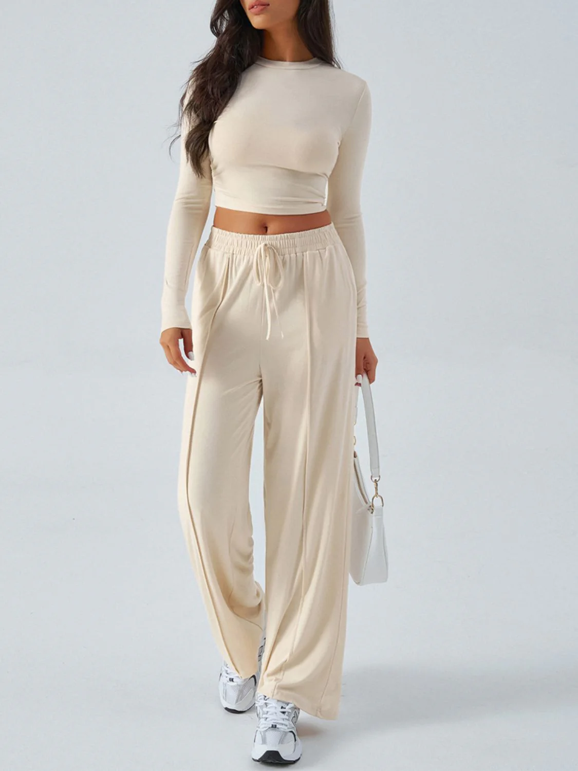 Devine Round Neck Long Sleeve Top and Pants Set - Image 7