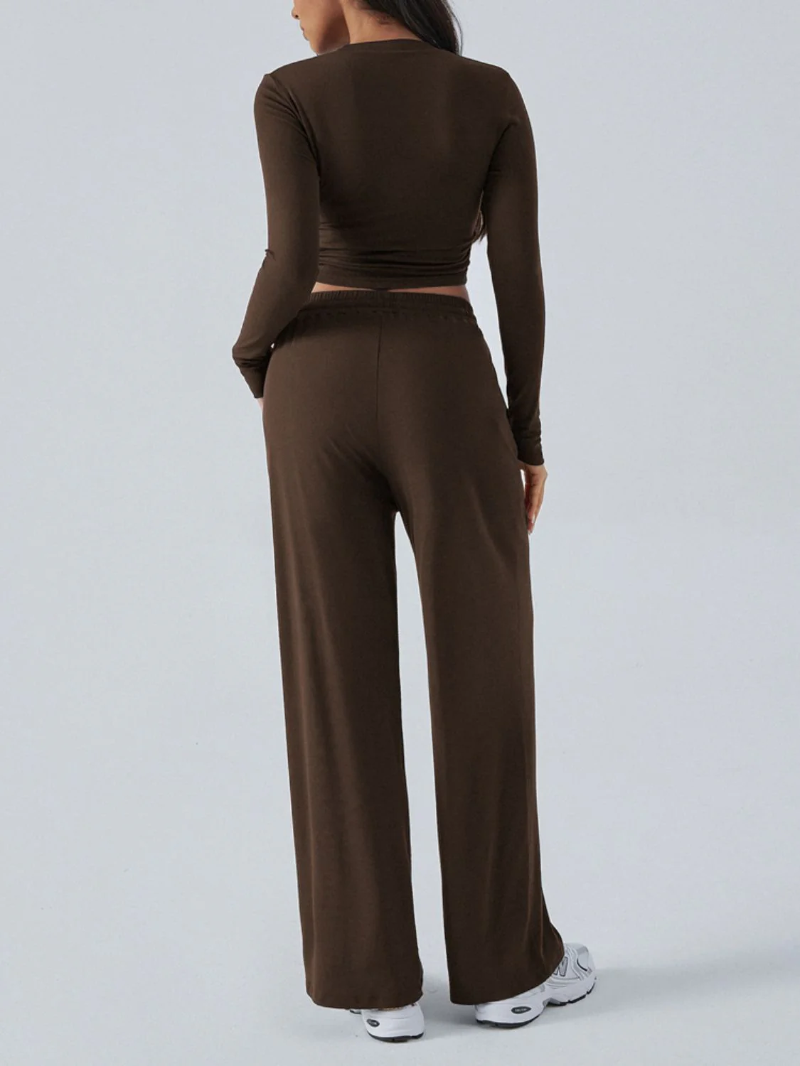 Devine Round Neck Long Sleeve Top and Pants Set - Image 9
