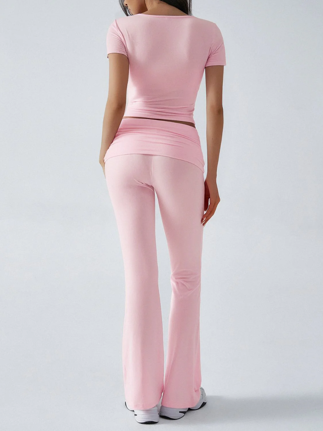 Devine Short Sleeve Top and Bootcut Legging Set - Image 12