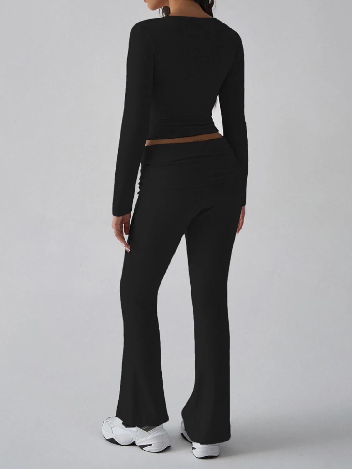 Devine Square Neck Long Sleeve Top and Pants Set - Image 15
