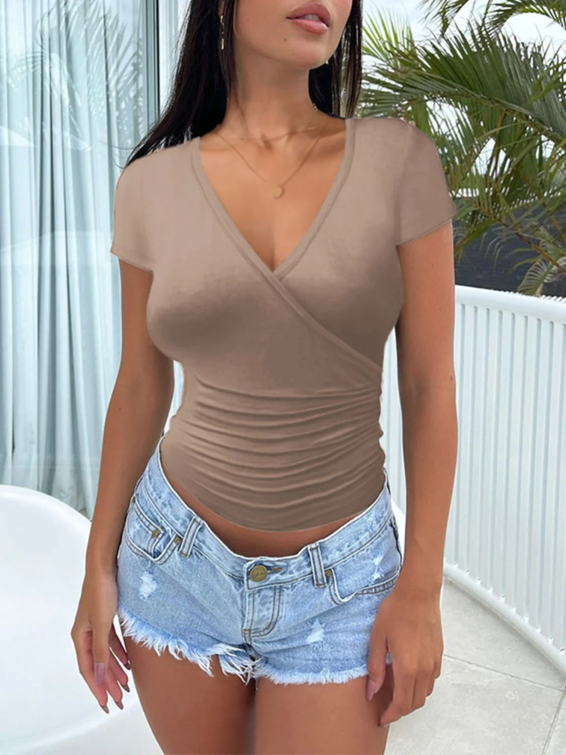 Devine Surplice Short Sleeve T-Shirt - Image 15