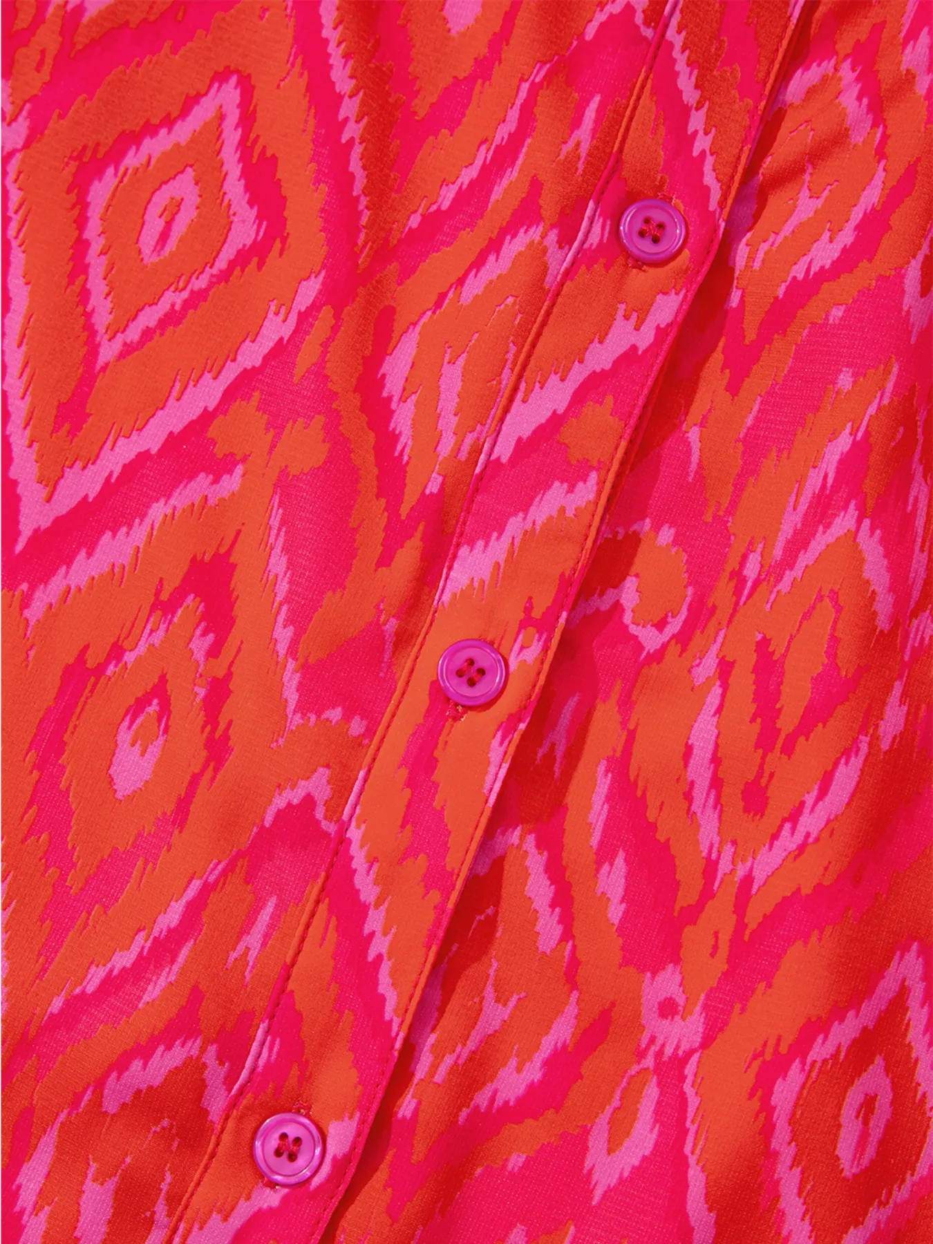 Diamond Print Flounce Sleeve Shirt - Image 7