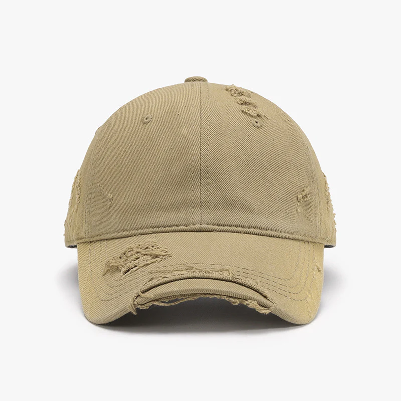 Distressed Adjustable Cotton Hat - Image 10