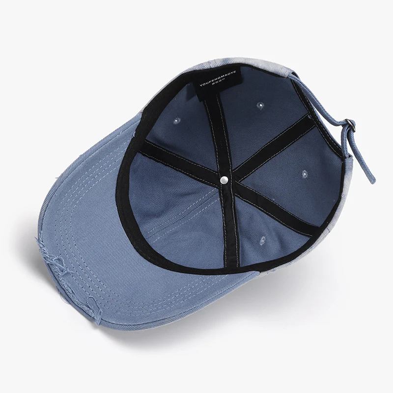Distressed Adjustable Cotton Hat - Image 2