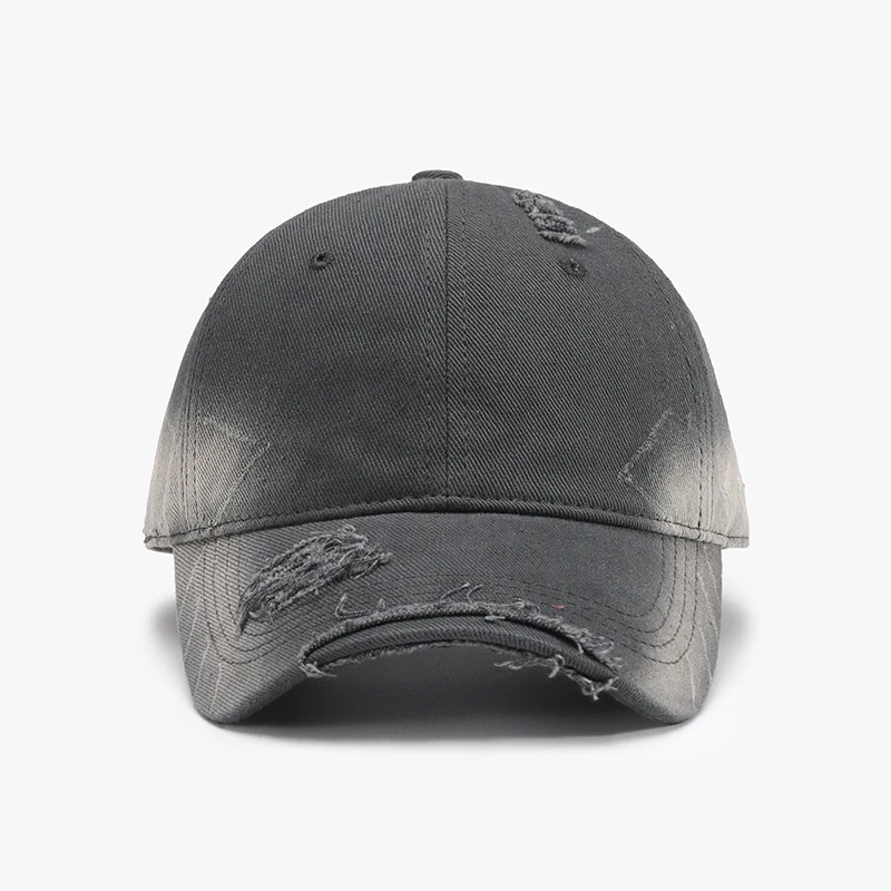 Distressed Adjustable Cotton Hat - Image 7