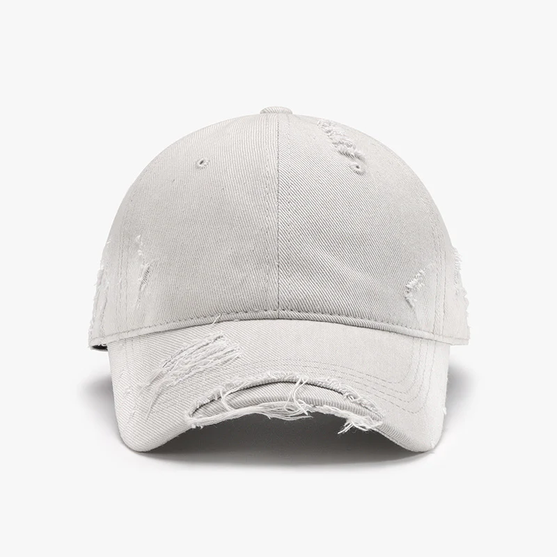 Distressed Adjustable Cotton Hat - Image 9
