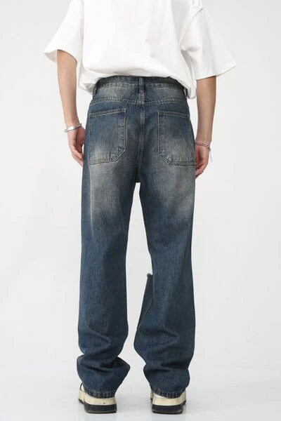 Distressed Jeans with Pockets - Image 3