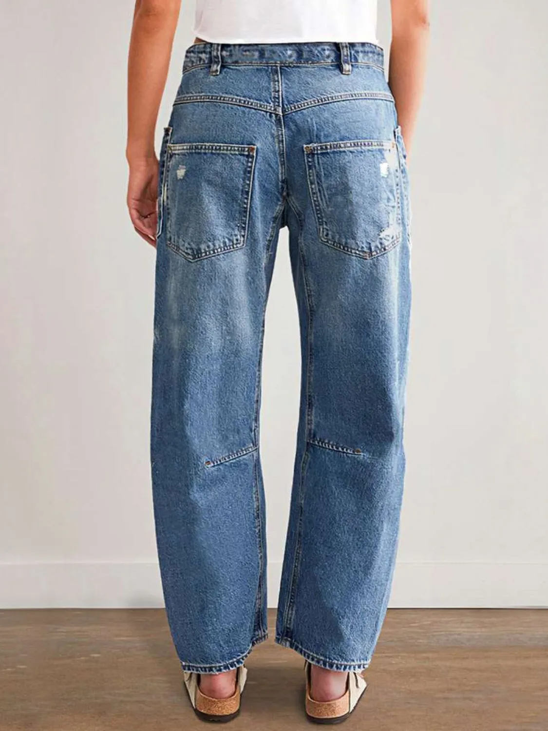 Distressed Jeans with Pockets - Image 3