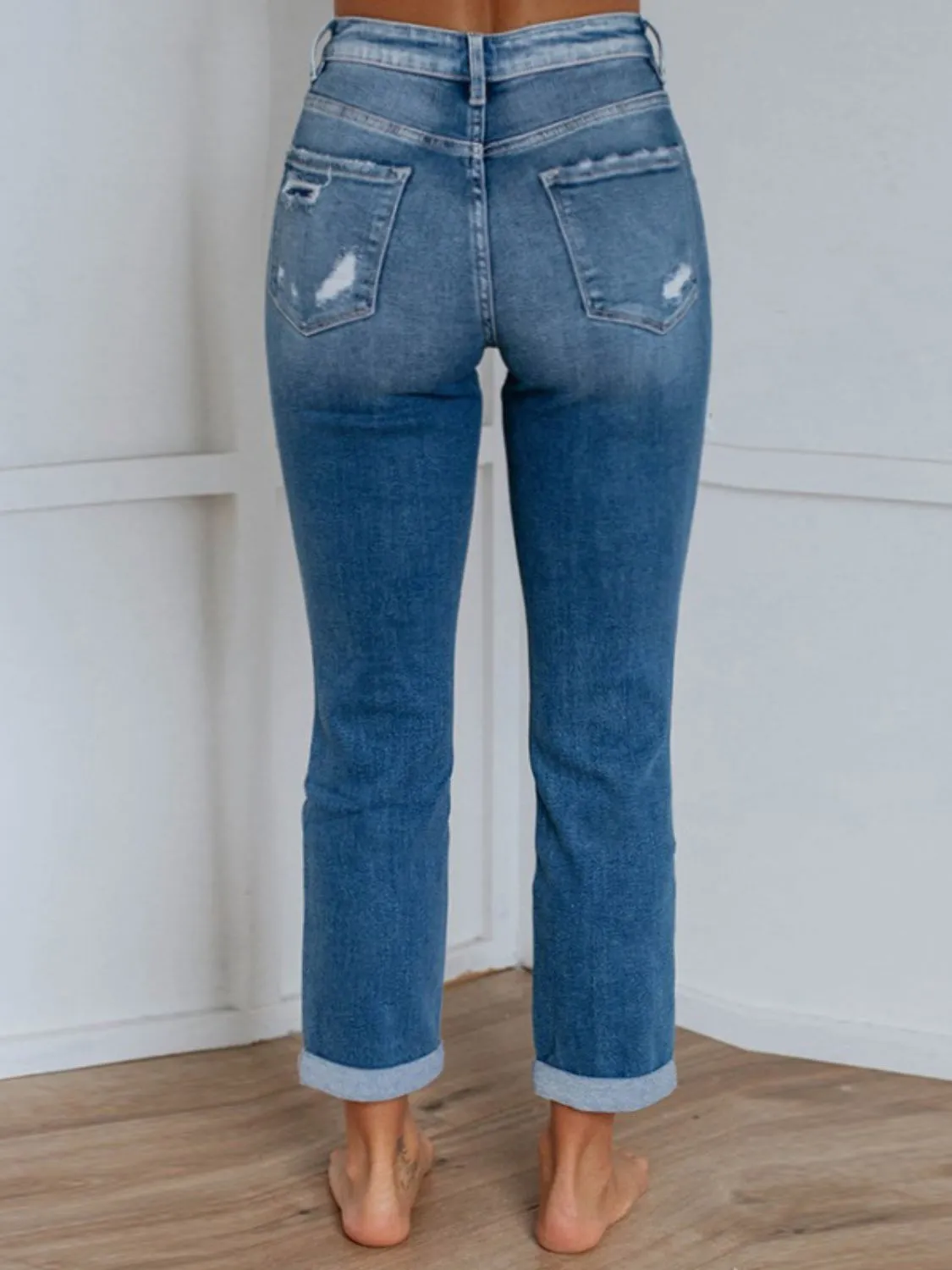 Distressed Jeans with Pockets - Image 3