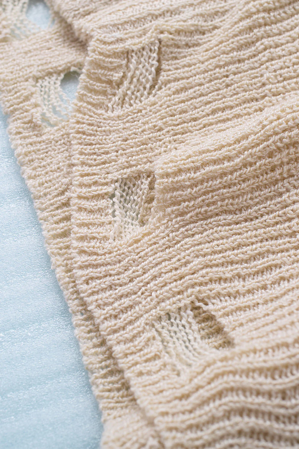 Distressed Zip Up Drawstring Hooded Cardigan - Image 11