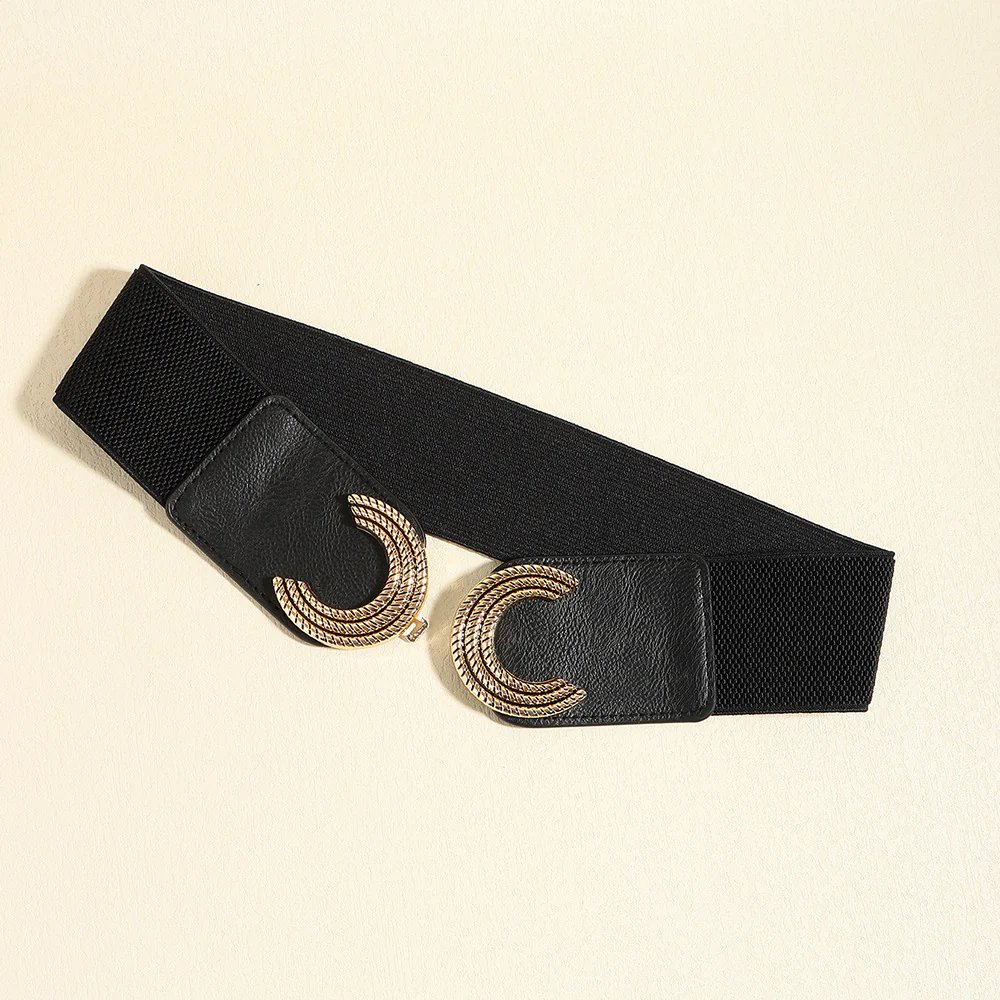Double C Buckle Elastic Belt - Image 10