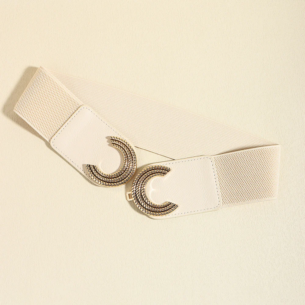 Double C Buckle Elastic Belt - Image 4