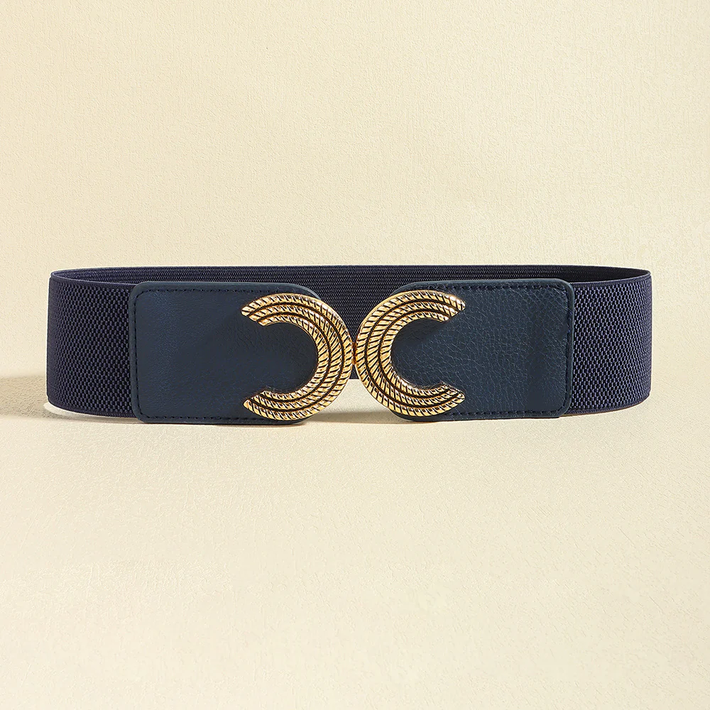 Double C Buckle Elastic Belt - Image 6