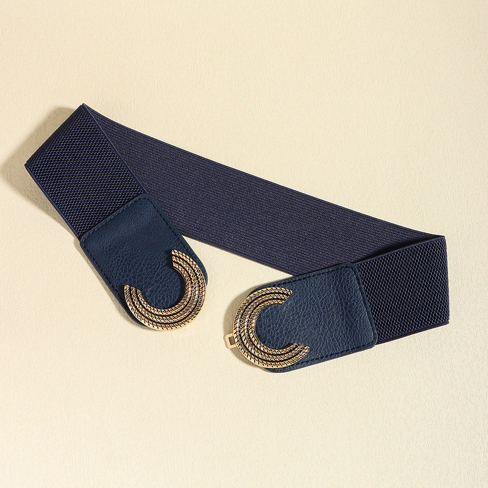 Double C Buckle Elastic Belt - Image 7