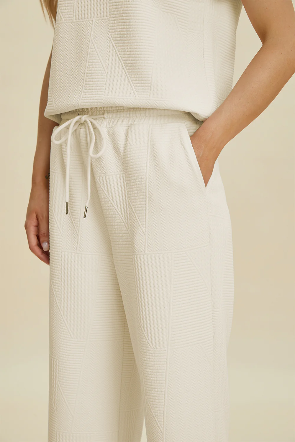 Double Take Full Size Collared Neck Short Sleeve Top and Pants Set - Image 7