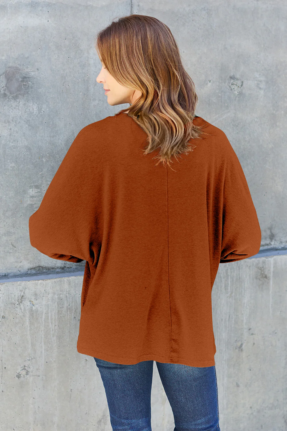 Double Take Full Size Round Neck Long Sleeve T-Shirt - Image 12