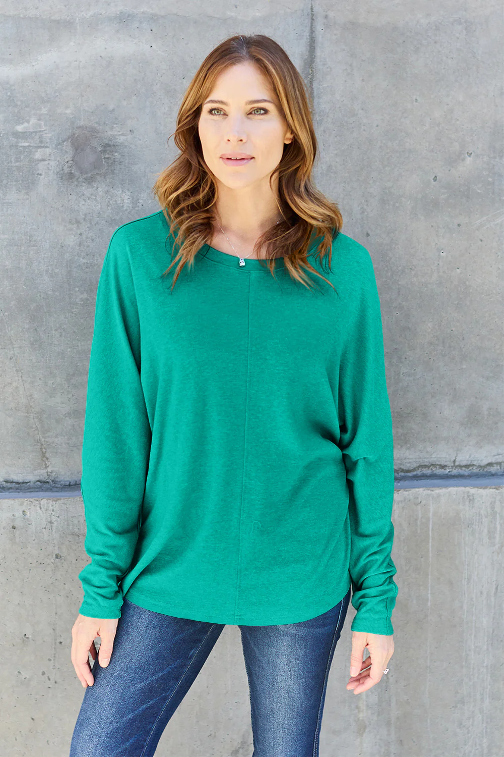 Double Take Full Size Round Neck Long Sleeve T-Shirt - Image 22