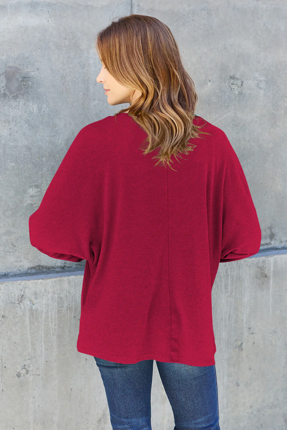 Double Take Full Size Round Neck Long Sleeve T-Shirt - Image 28