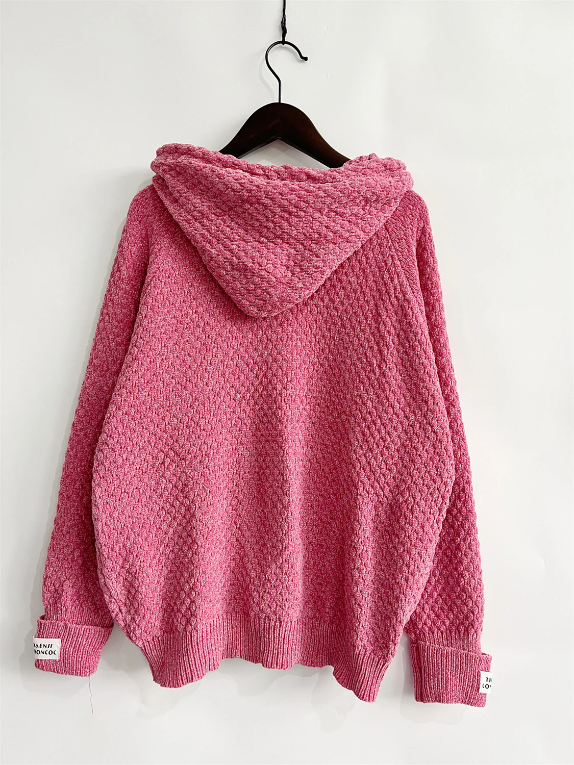 Drawstring Long Sleeve  Hooded Sweater - Image 4