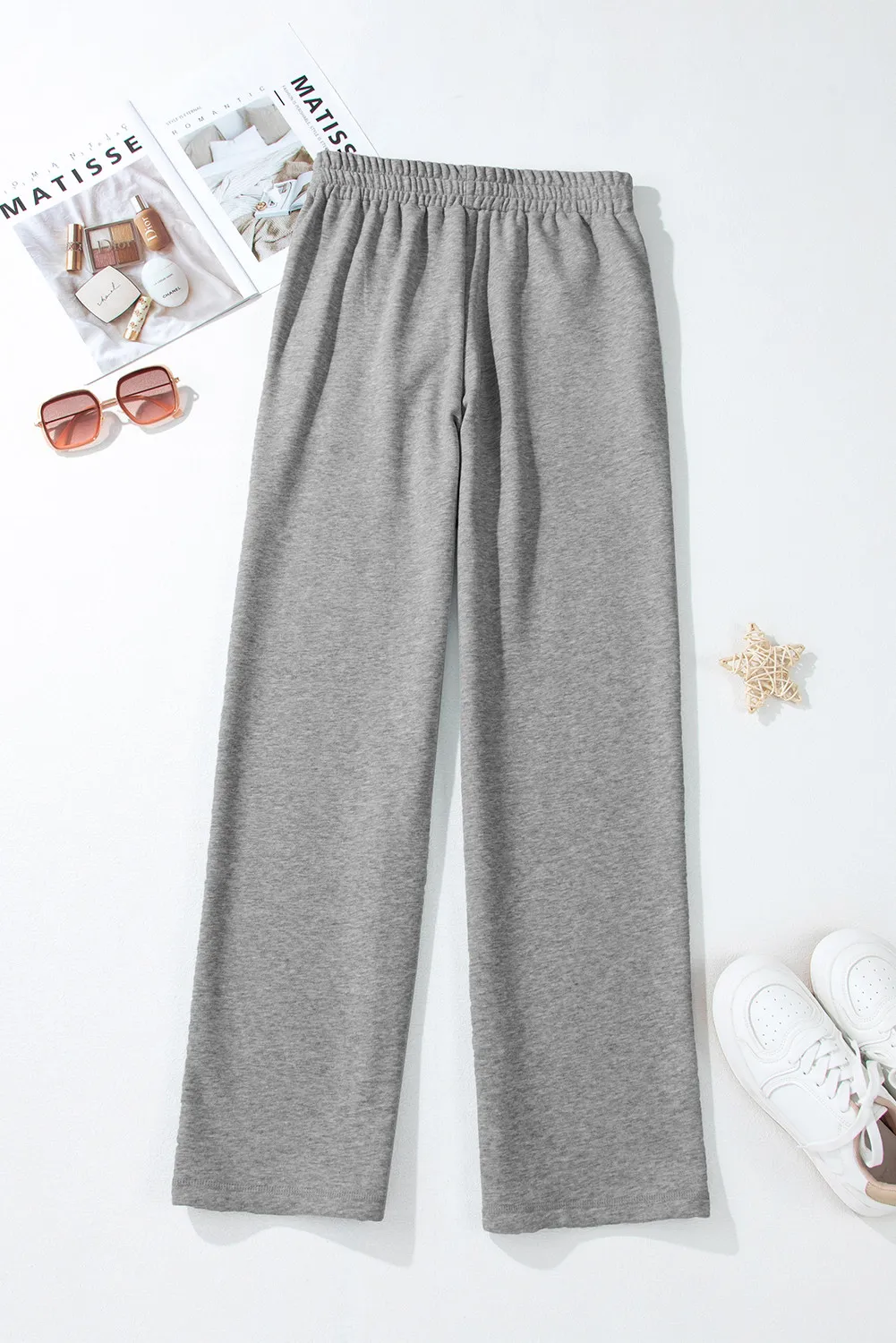 Drawstring Pants with Pockets - Image 5
