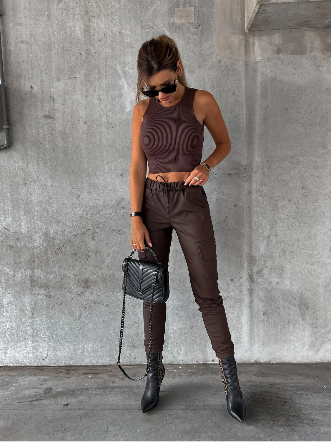 Drawstring Pants with Pockets - Image 3