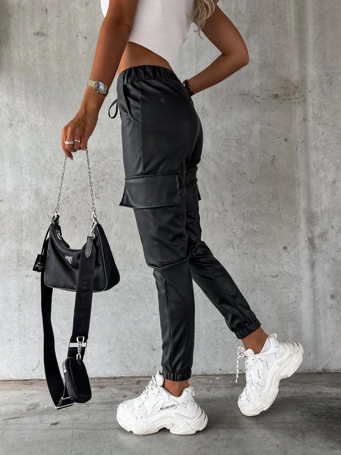 Drawstring Pants with Pockets - Image 6