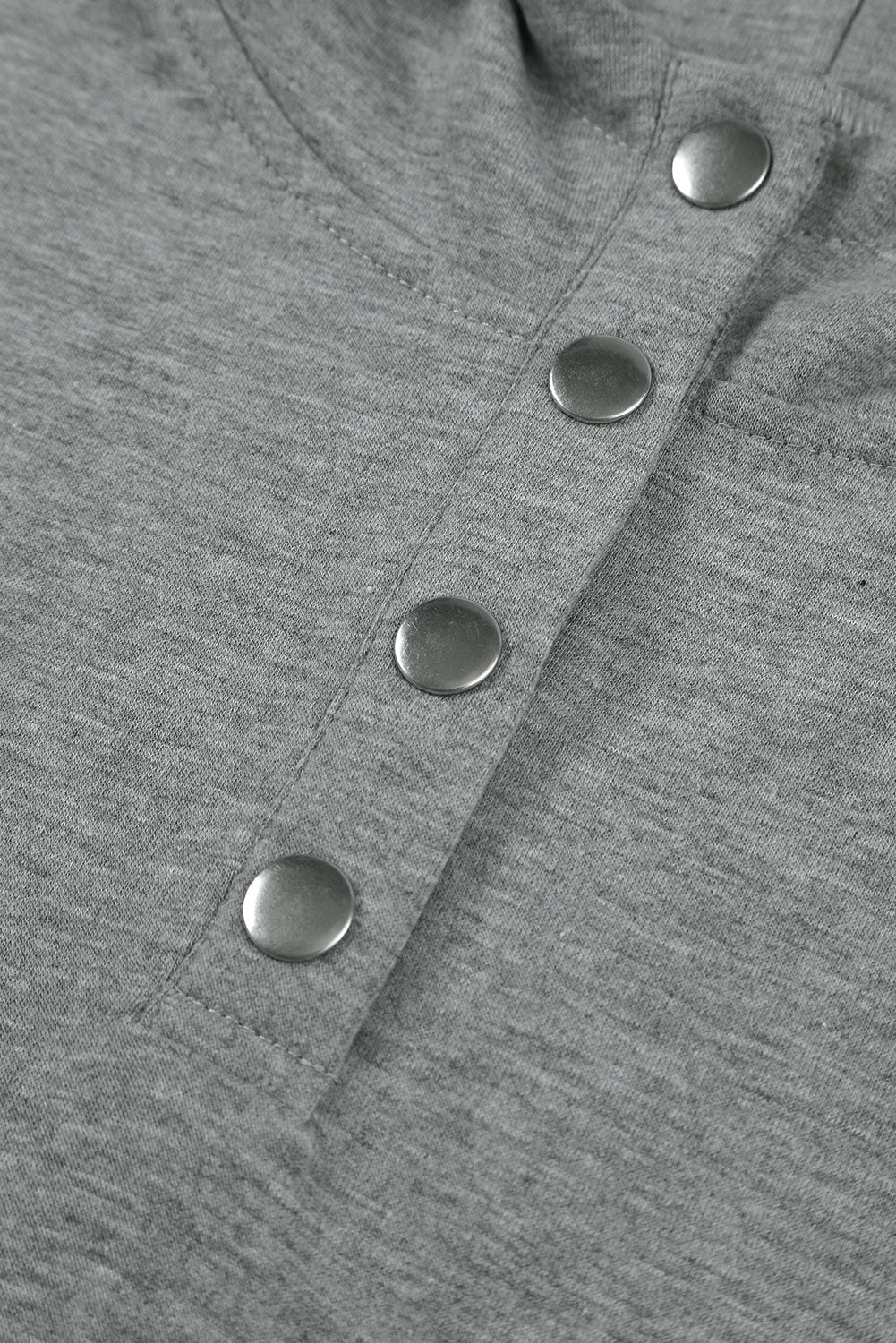 Drawstring Quarter Snap Cap Sleeve Hoodie - Image 12