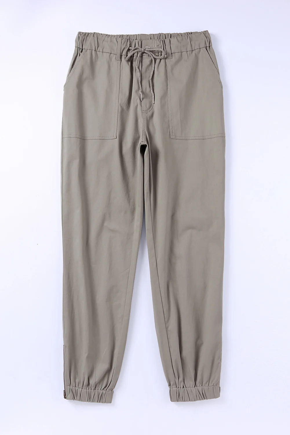Drawstring Side Zip Joggers - Image 4