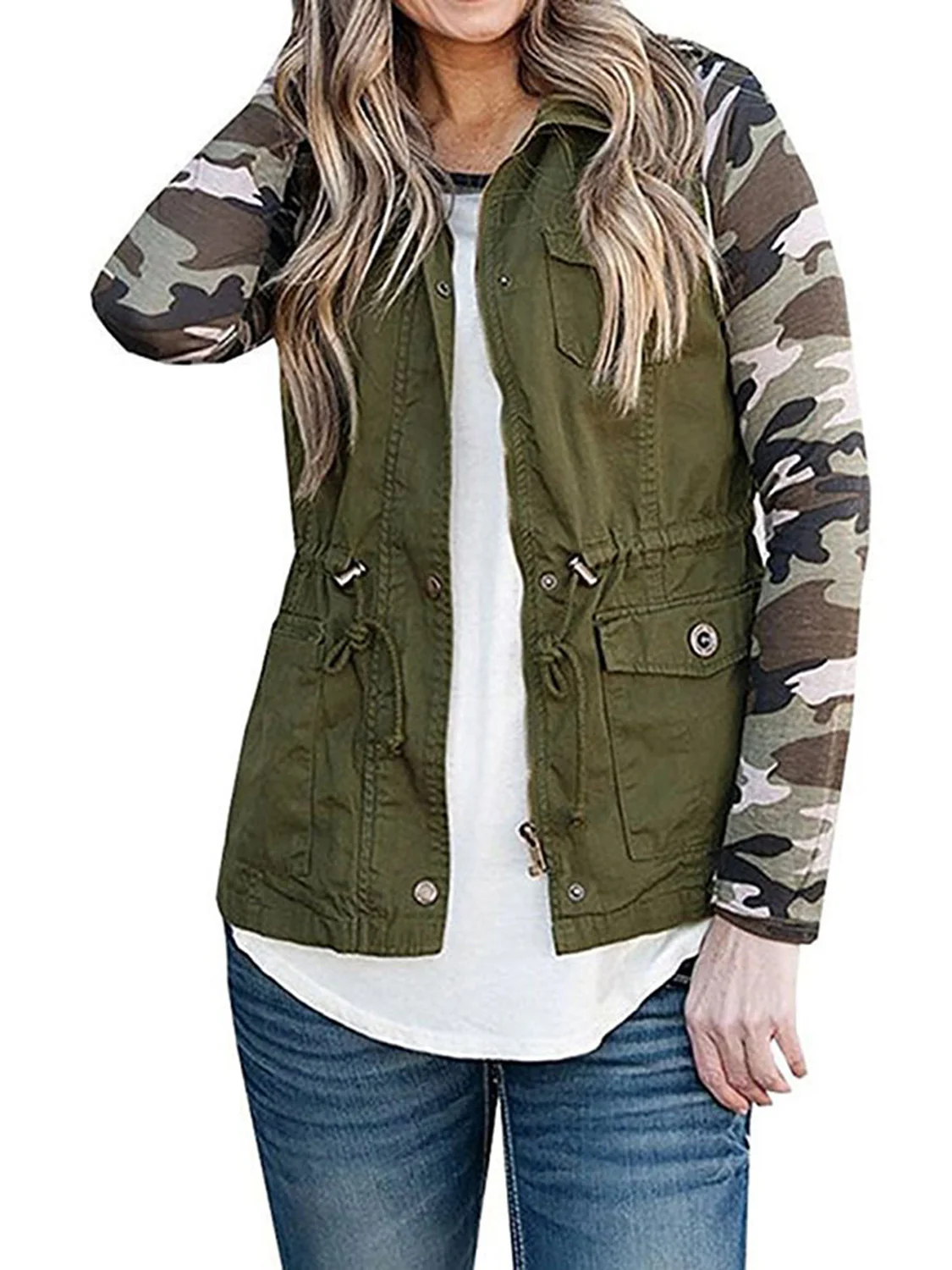 Drawstring Waist Vest with Pockets - Image 8