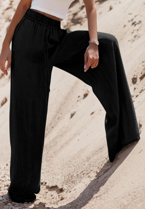Drawstring Wide Leg Jeans - Image 10