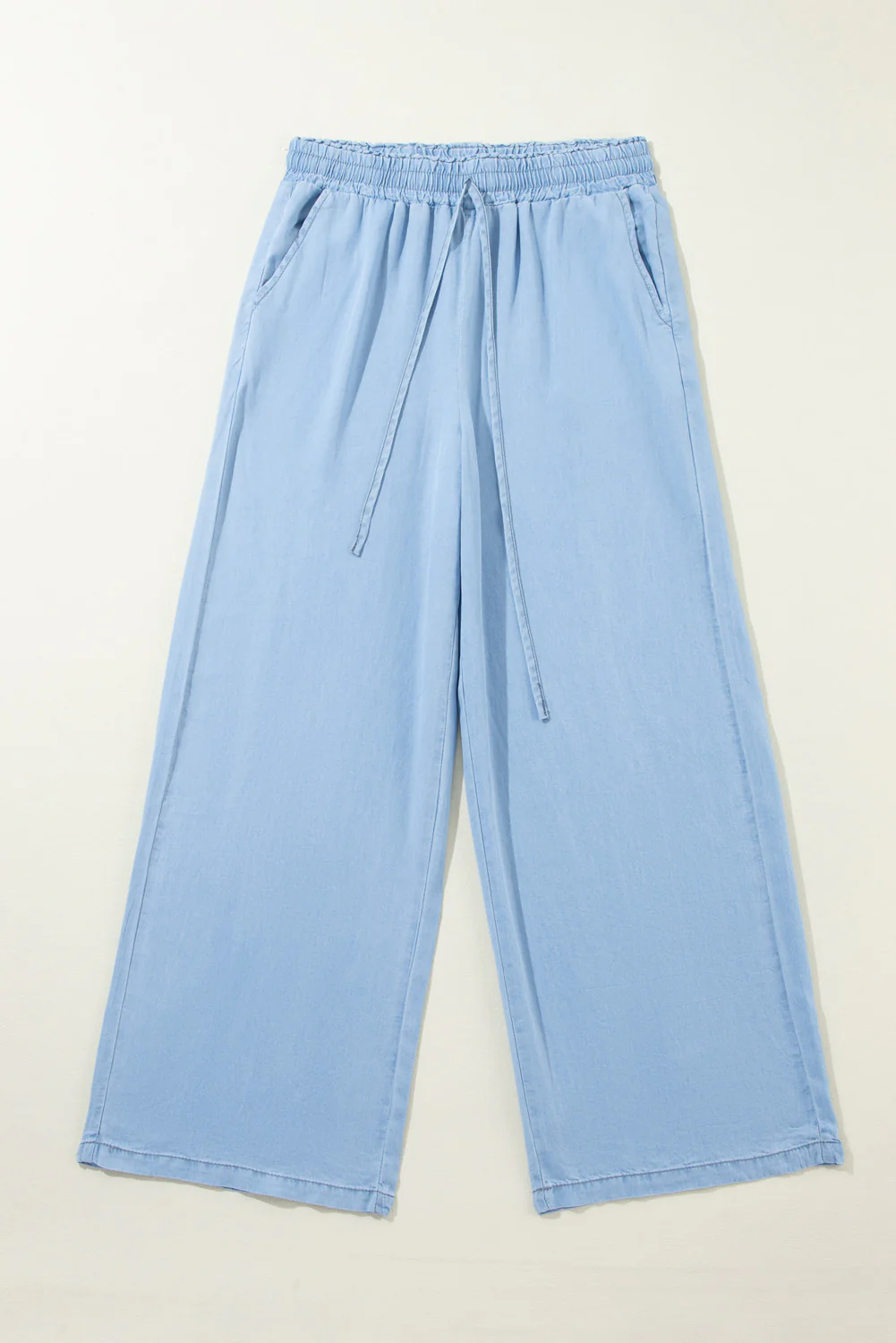 Drawstring Wide Leg Jeans - Image 4