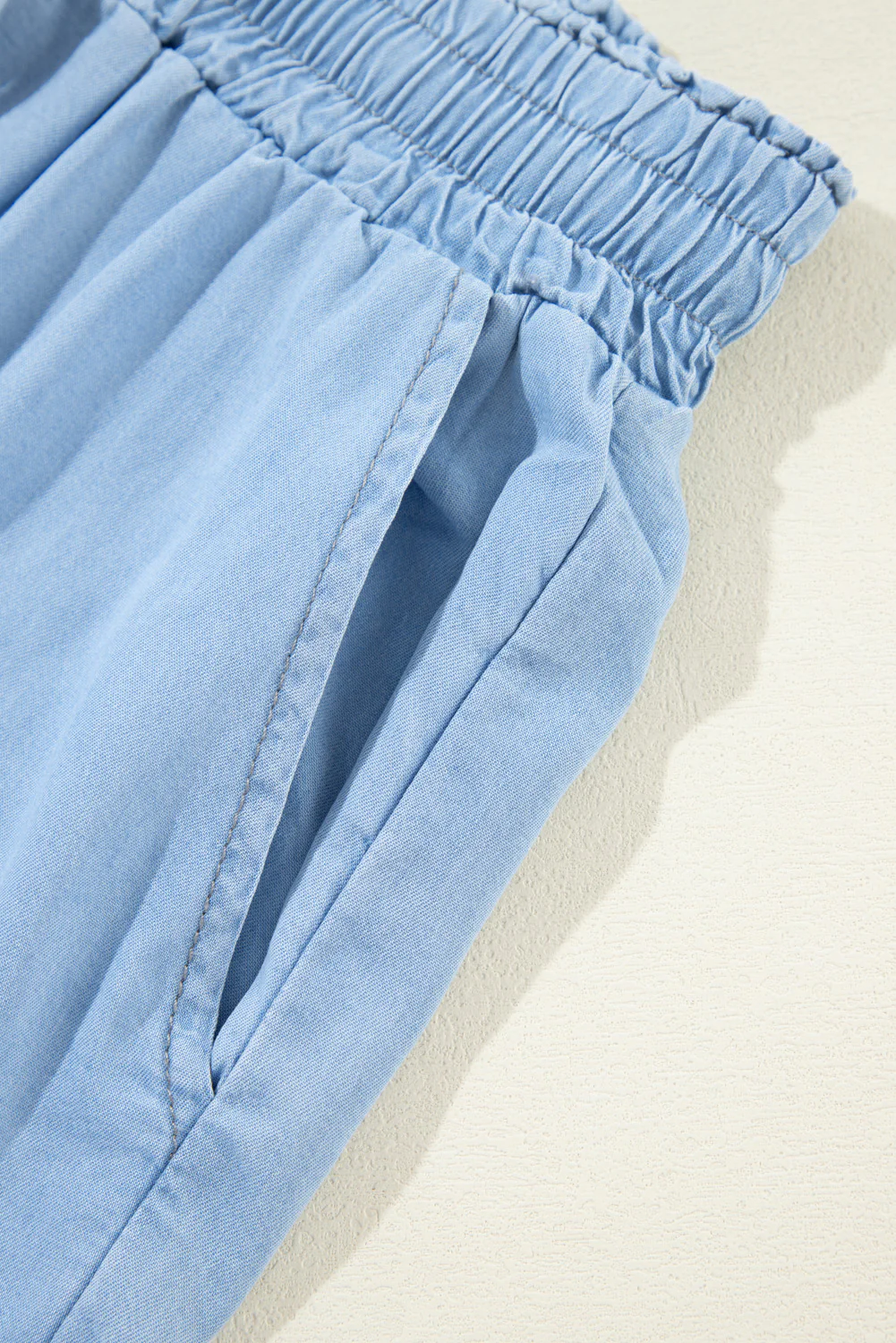 Drawstring Wide Leg Jeans - Image 5