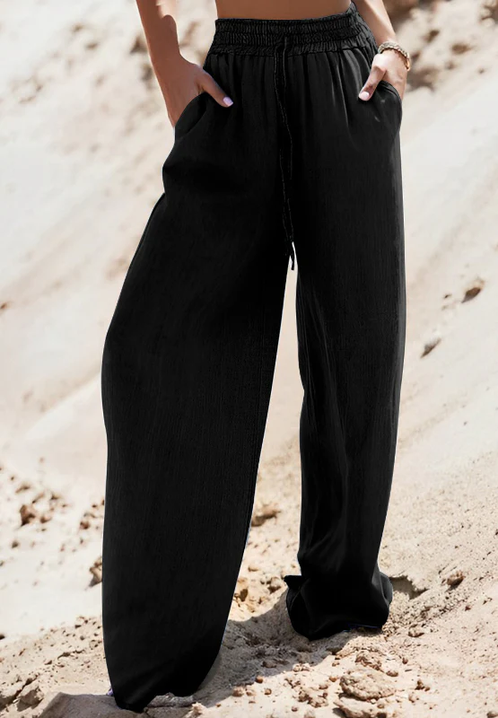 Drawstring Wide Leg Jeans - Image 9