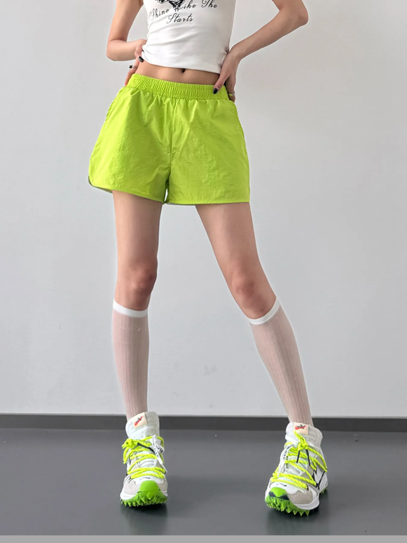 Elastic Waist Active Shorts - Image 5
