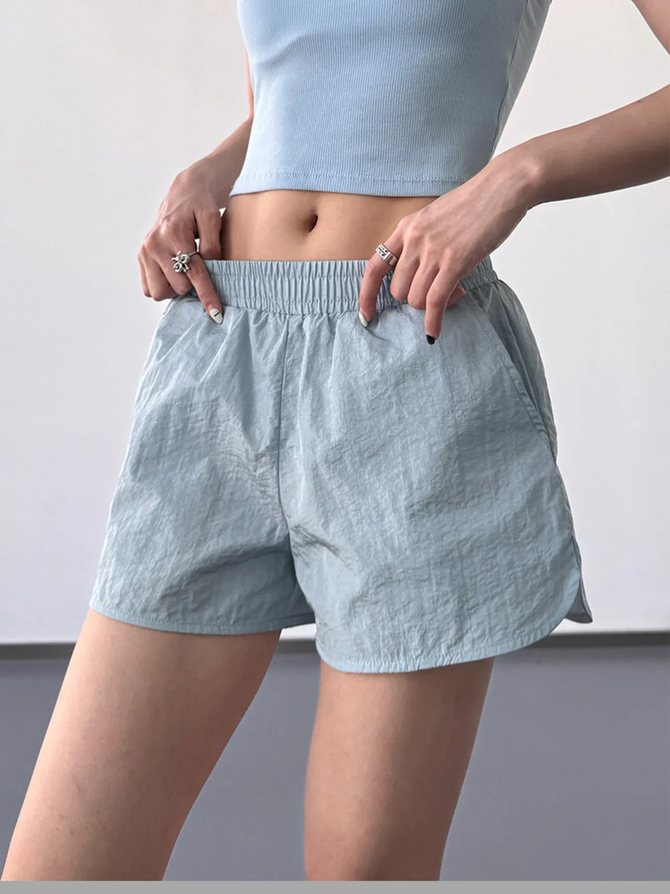 Elastic Waist Active Shorts - Image 8