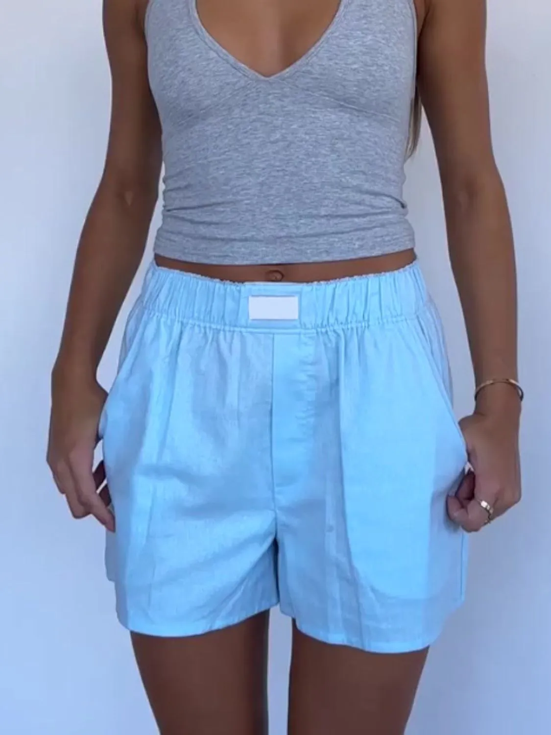 Elastic Waist Shorts - Image 13