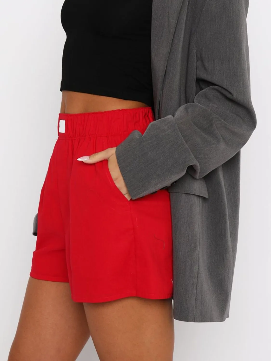Elastic Waist Shorts - Image 24