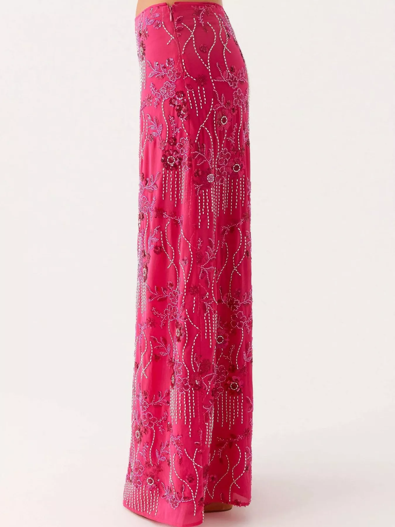 Embroidered Sequin Maxi Skirt - Image 6