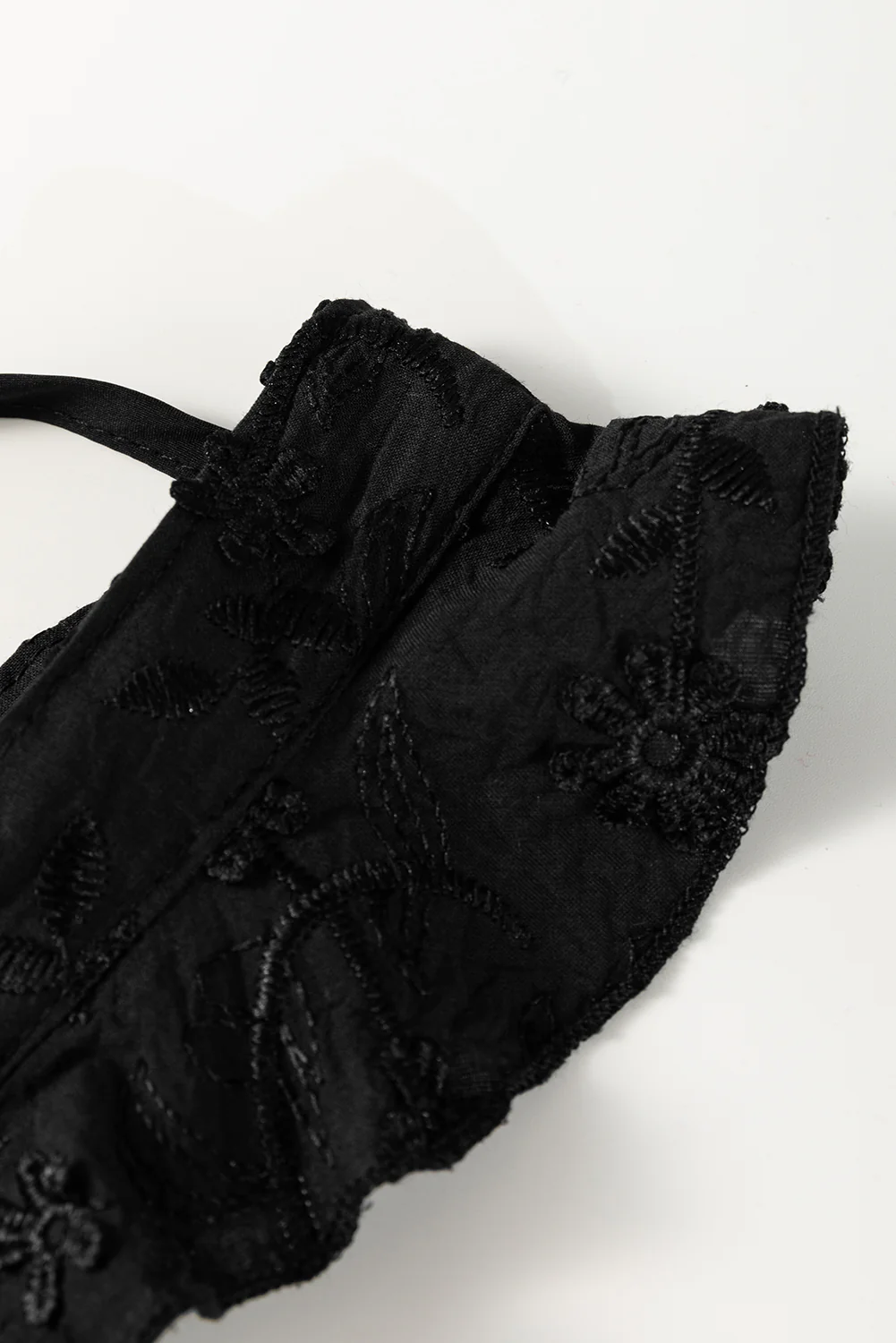Embroidered Square Neck Wide Strap Tank - Image 10