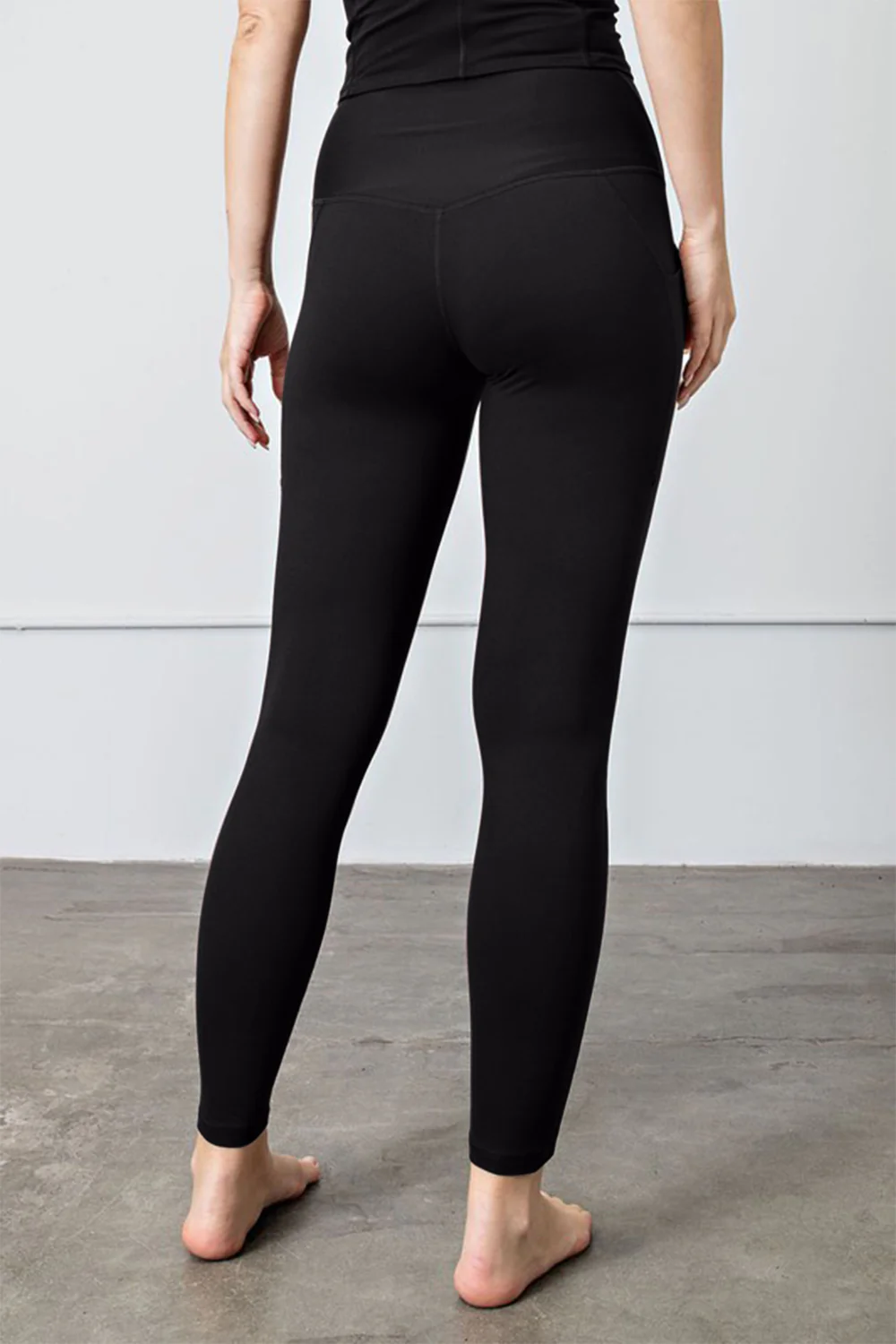 Faith Apparel High Waist Wide Waistband Leggings - Image 4