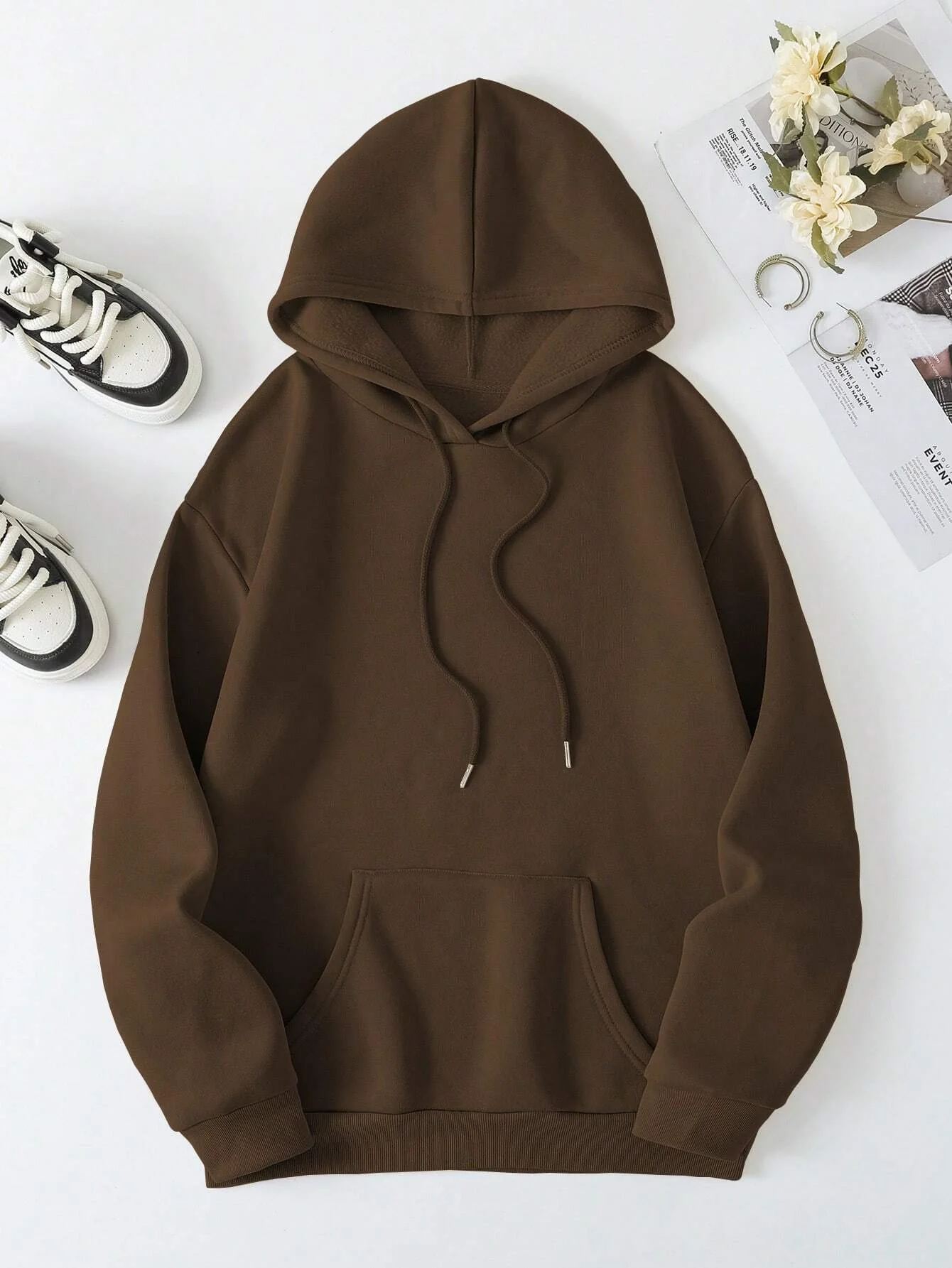 FAITH OVER FEAR Dropped Shoulder Hoodie - Image 9