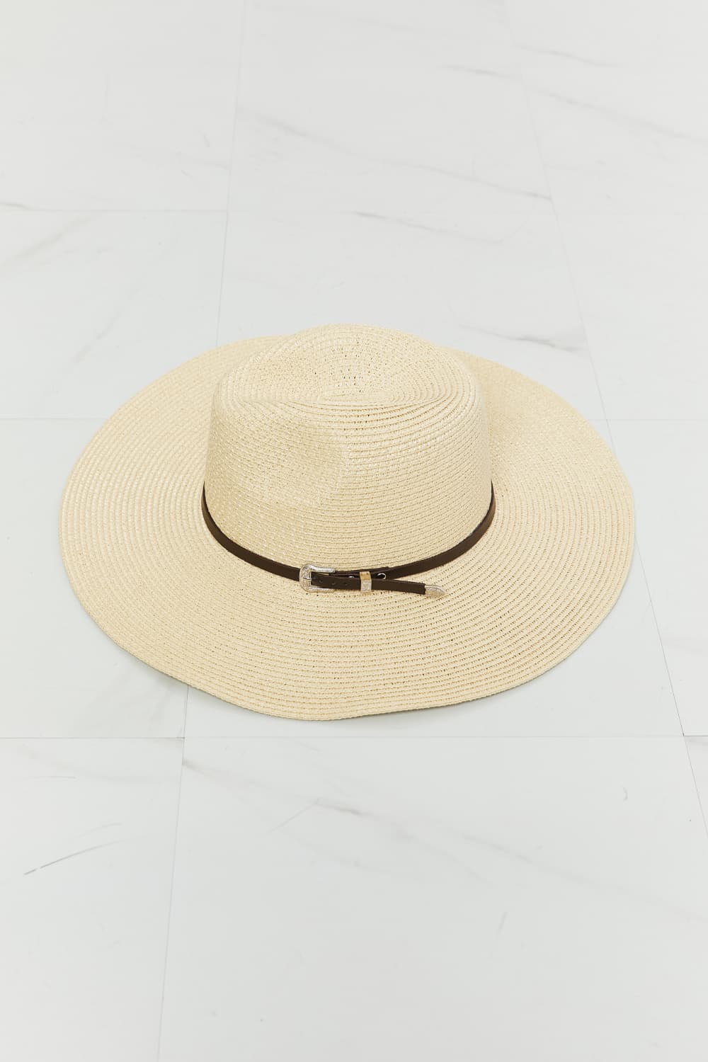 Fame Boho Summer Straw Fedora Hat - Image 4