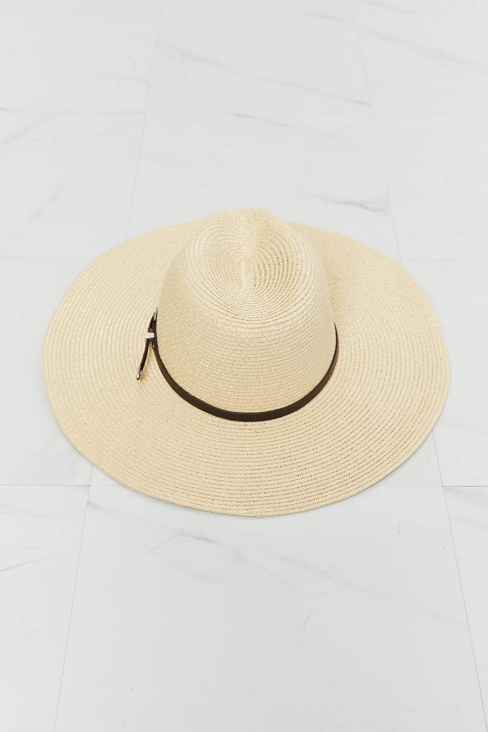 Fame Boho Summer Straw Fedora Hat - Image 5
