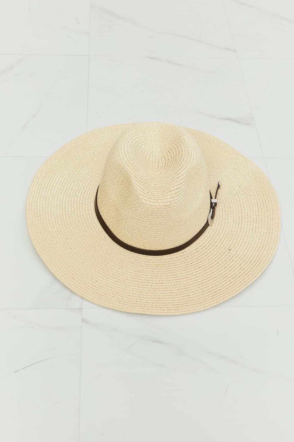Fame Boho Summer Straw Fedora Hat - Image 6