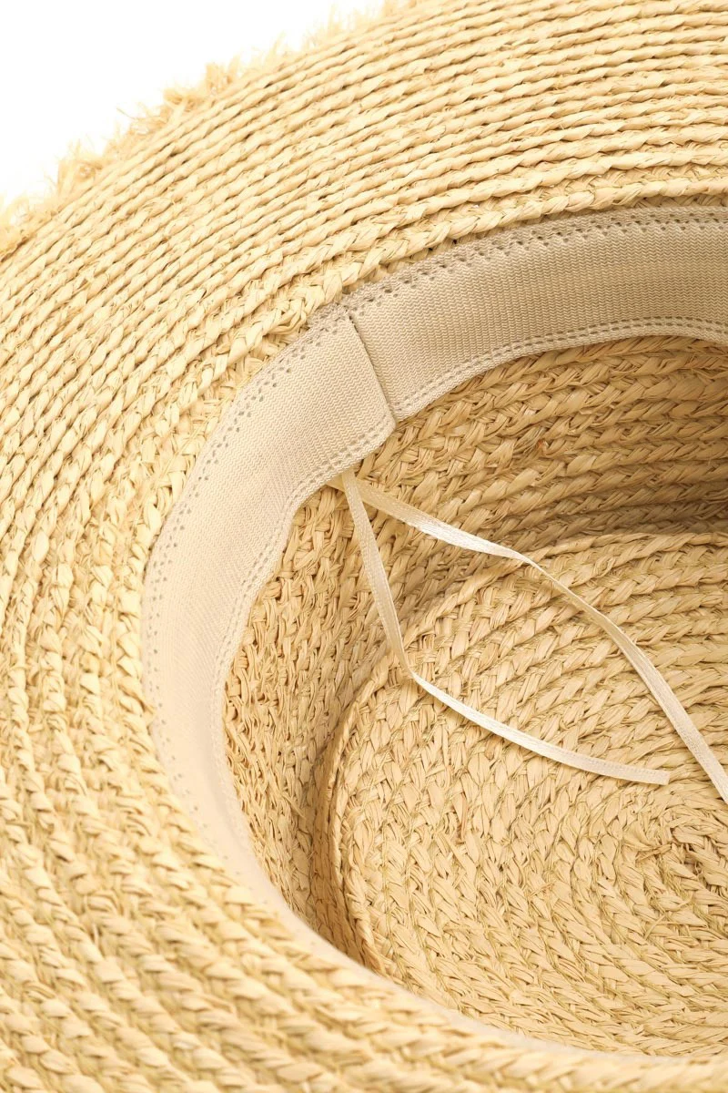 Fame Cutout Woven Straw Hat - Image 2