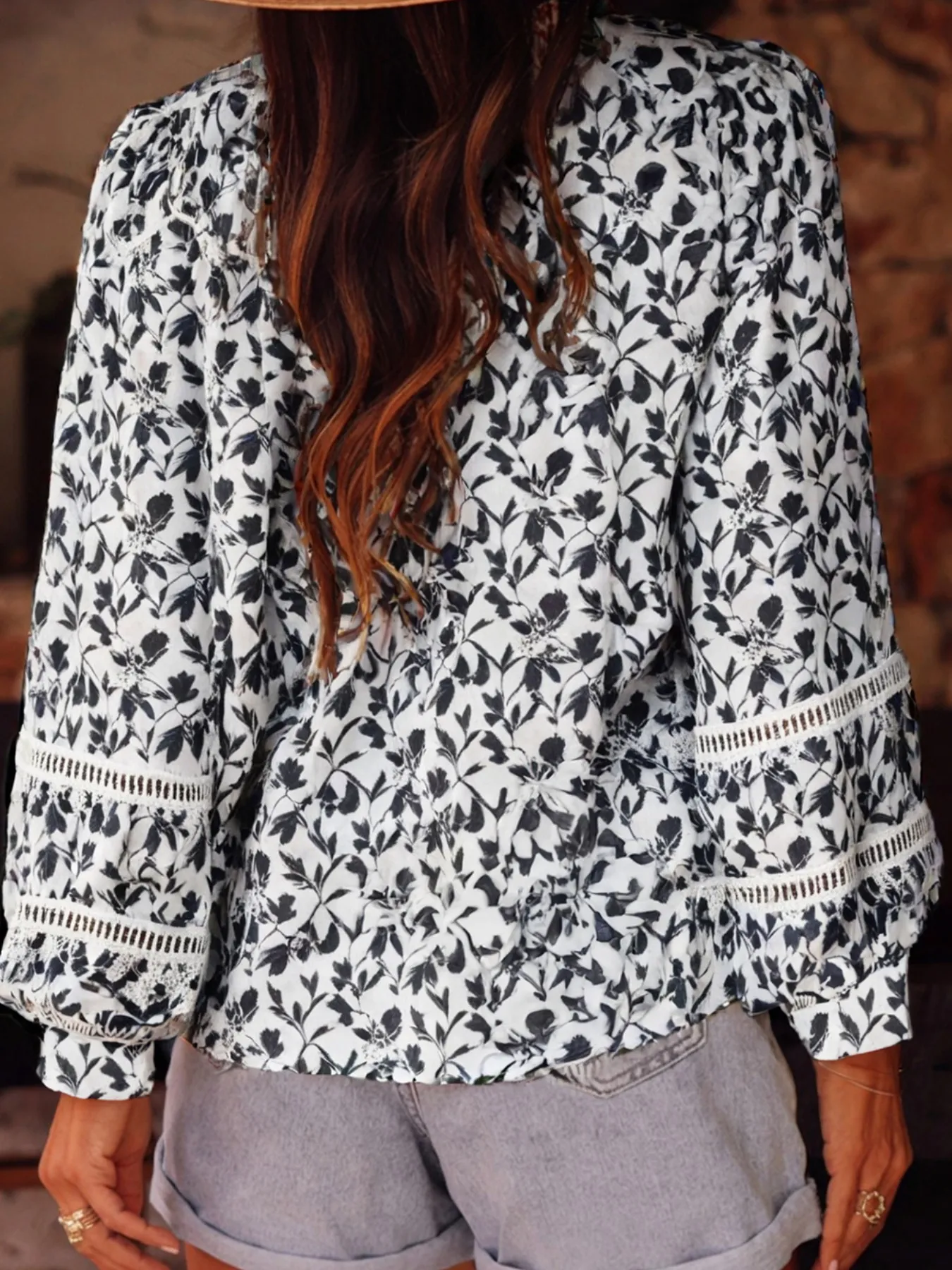 Floral Button Down Long Sleeve Shirt - Image 10