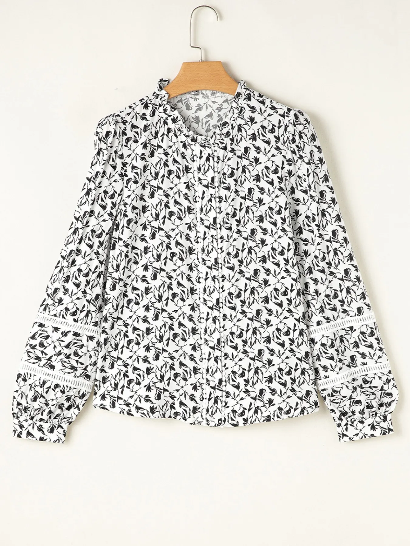 Floral Button Down Long Sleeve Shirt - Image 11
