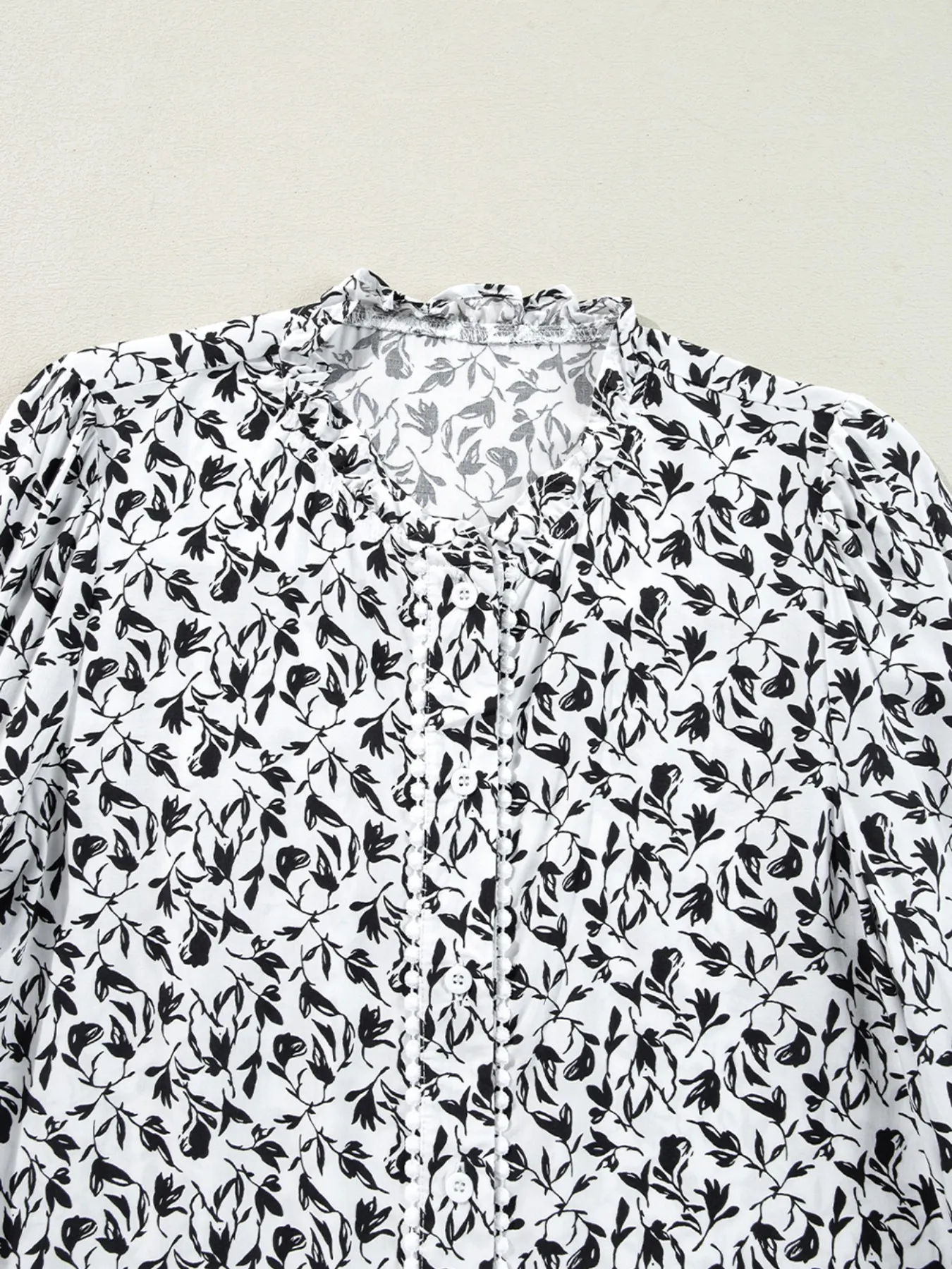 Floral Button Down Long Sleeve Shirt - Image 13
